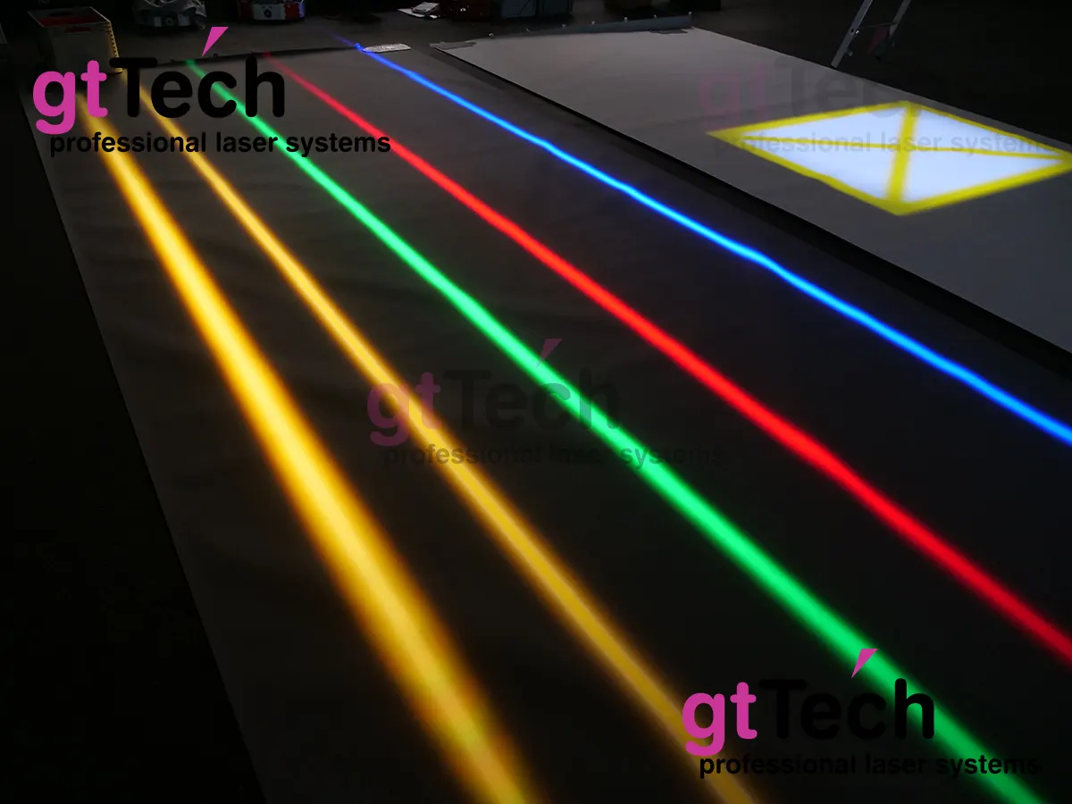 Statische LED Markierungslinien unterschiedlicher Farben