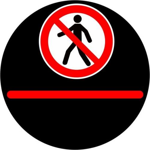 02R Fußgänger verboten Linie