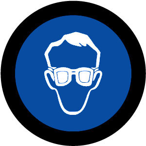 02B Schutzbrille tragen