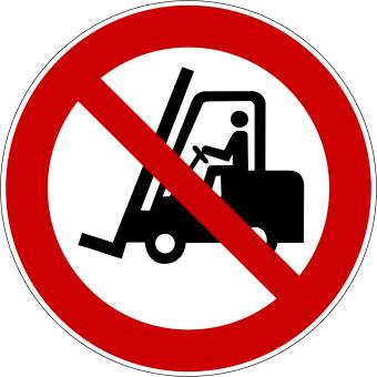 02R Flurförderfahrzeuge verboten