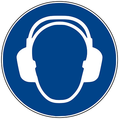 02B Gehörschutz tragen