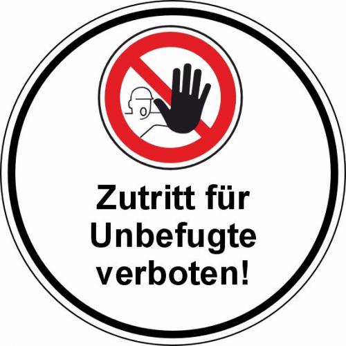 02R Zutritt für Unbefugte verboten