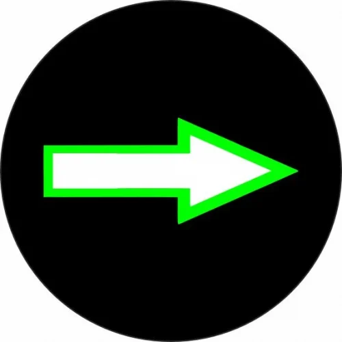 02GR Richtungspfeil grün-weiß